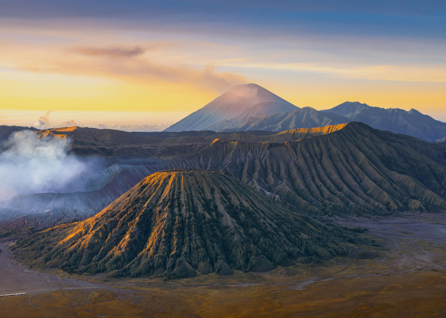 Magiske Mount Bromo i Indonesien