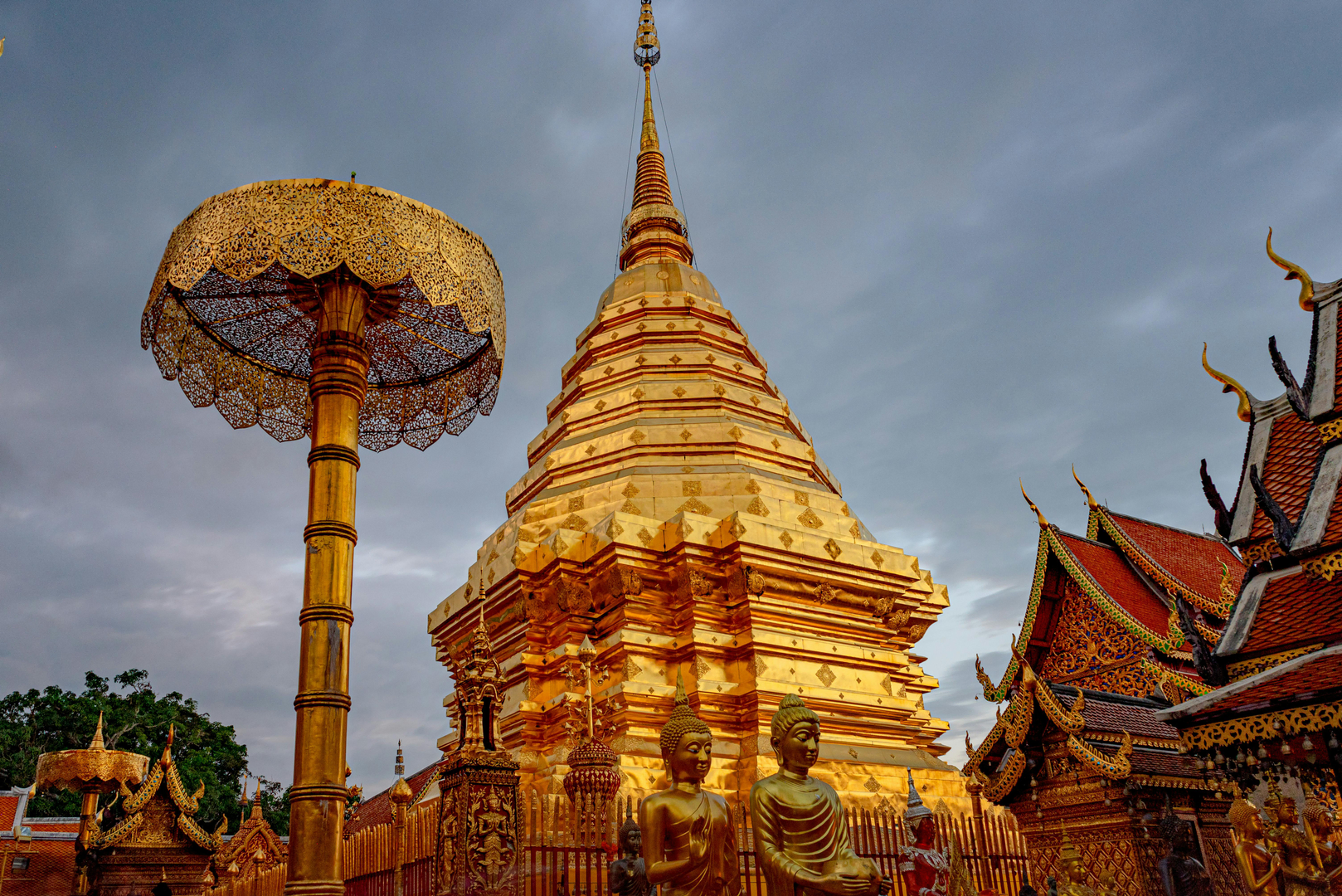 Udsigt fra Wat Phra That Doi Suthep over Chiang Mai