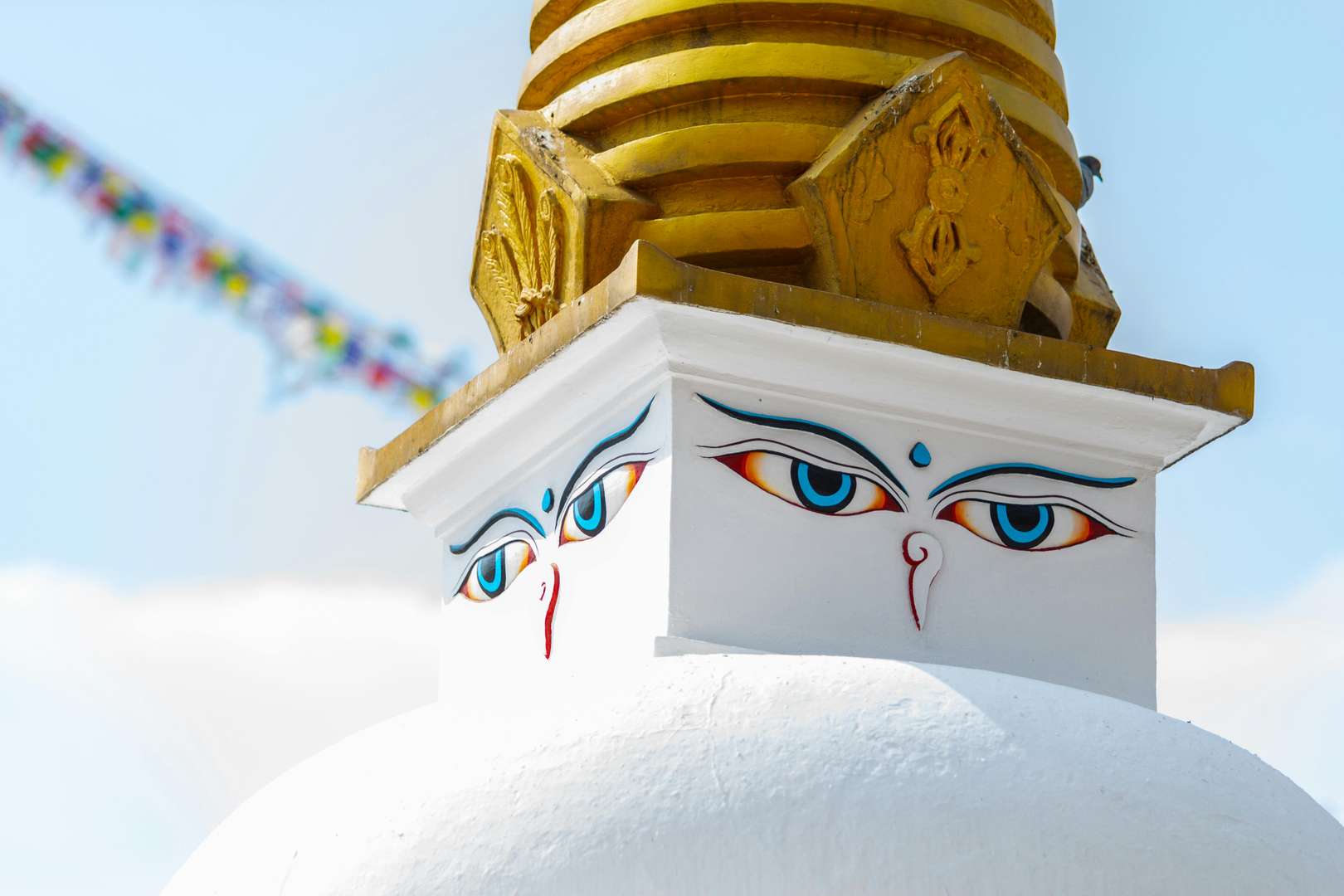 Boudhanath Stupa i Kathmandu, et ikonisk buddhistisk pilgrimsmål