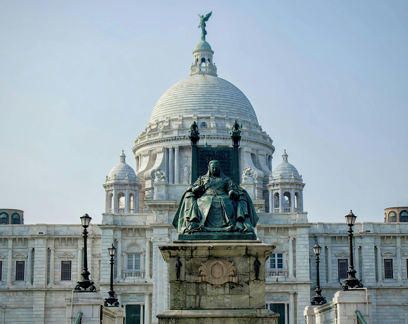 Victoria Memorial, et ikonisk symbol på Kolkatas koloniale historie