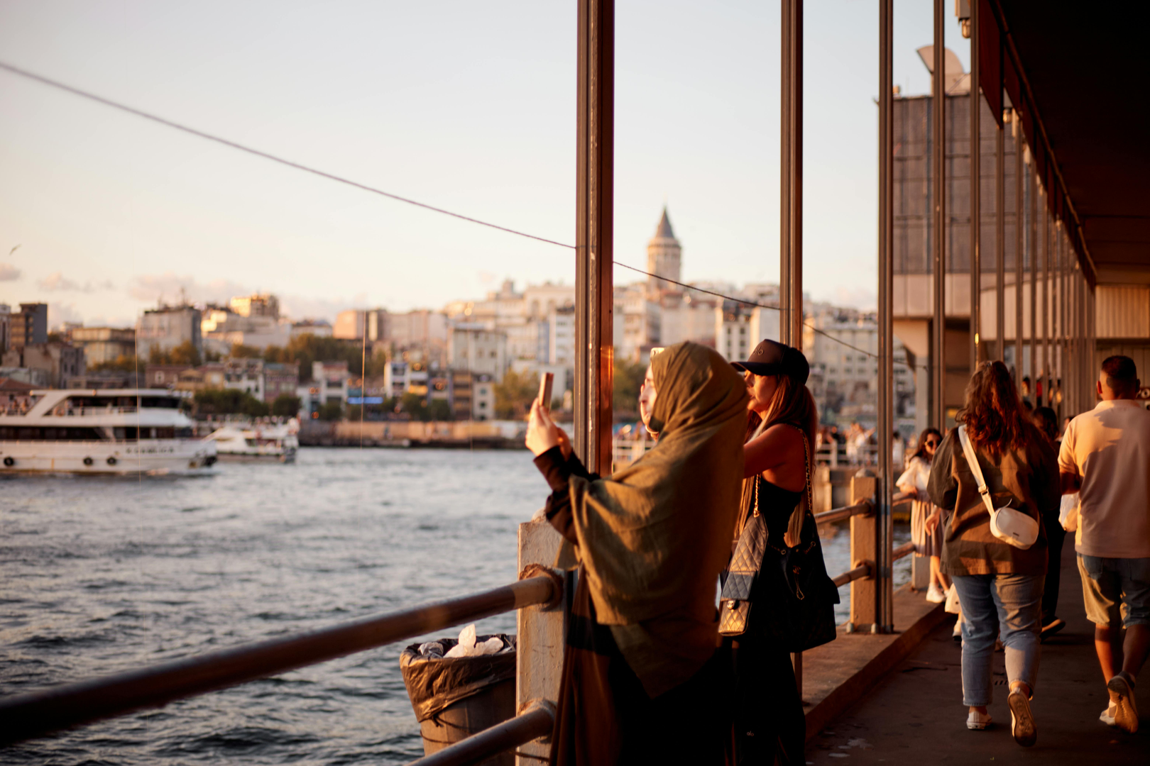 Bosporus-strædet i Istanbul, hvor øst møder vest