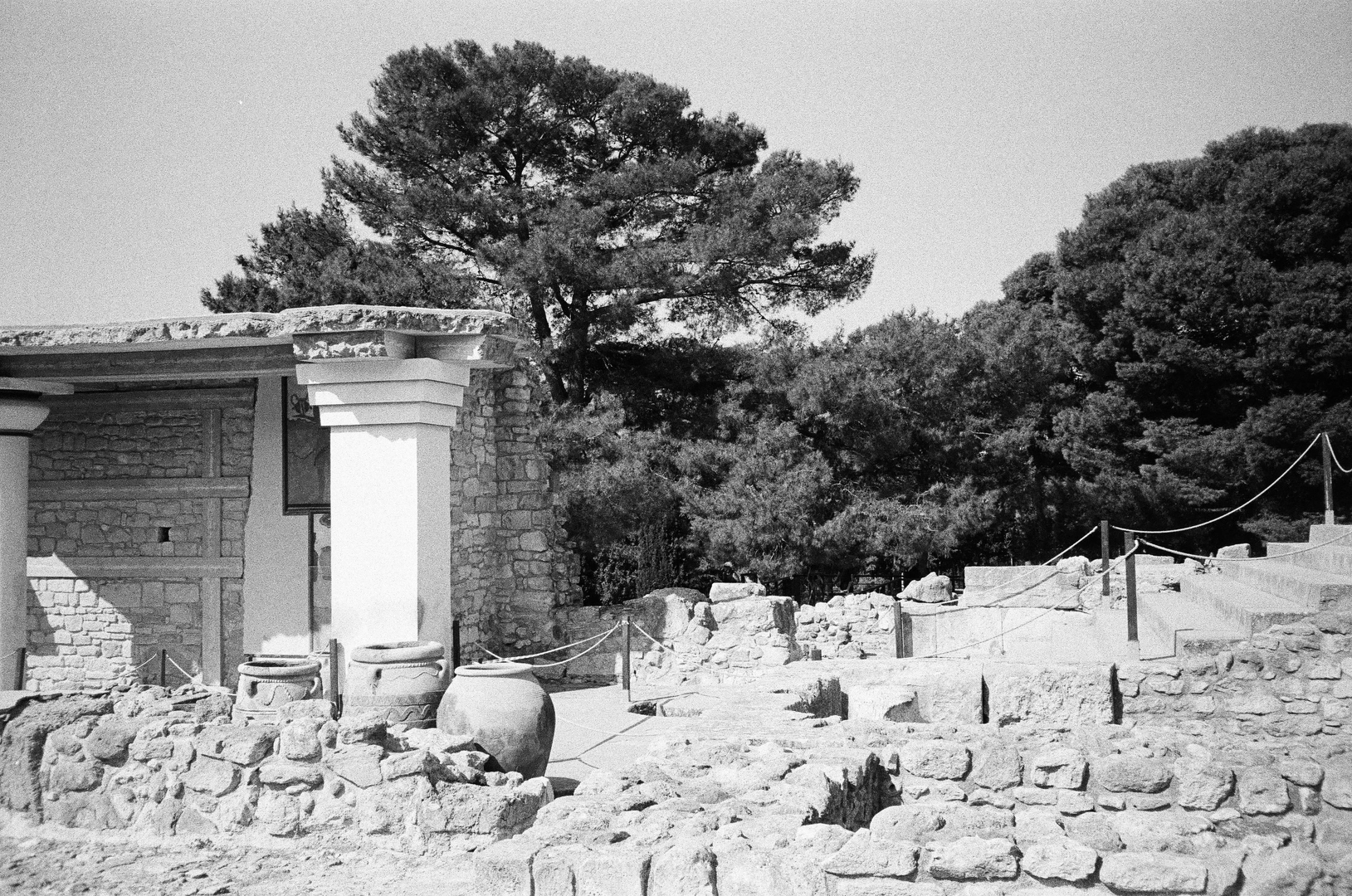 Knossos-paladset, et arkæologisk vidunder fra den Minoanske kultur.