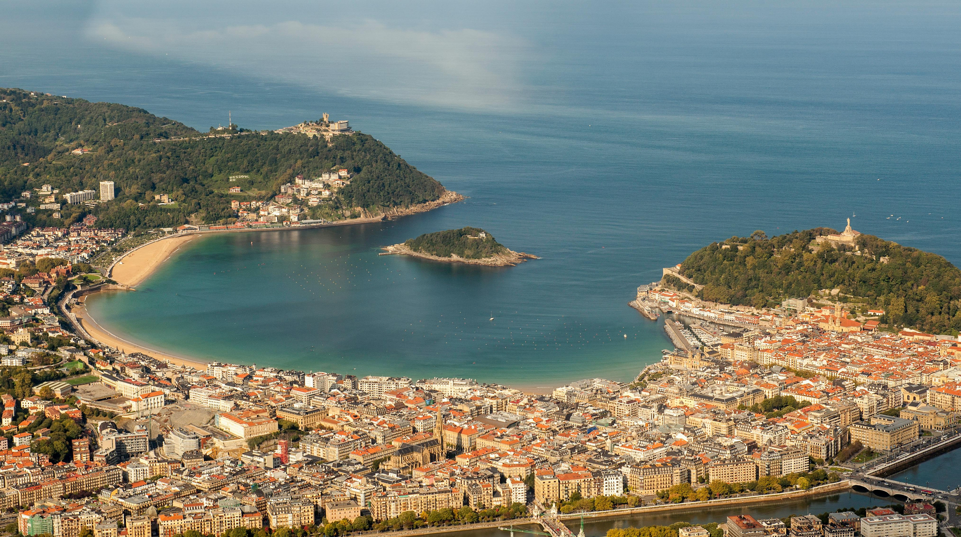 Monte Urgull med panoramaudsigt over San Sebastián